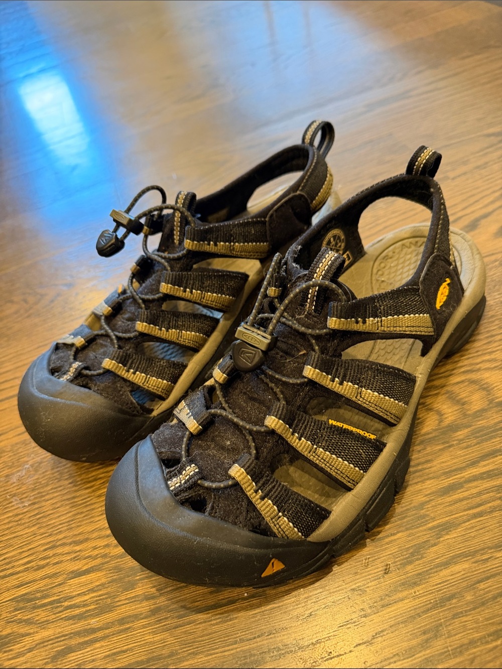 Keen Kids Black and Tan Closed-Toe Water Sandals